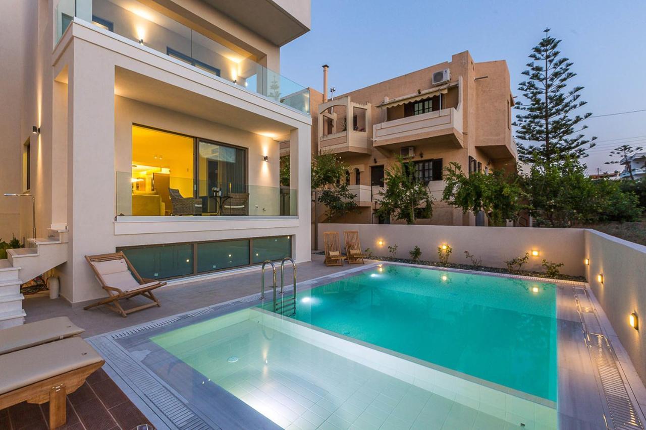 Villa Amelia I Free 9 Seater Mini Van & Pool Kalathas Eksteriør bilde