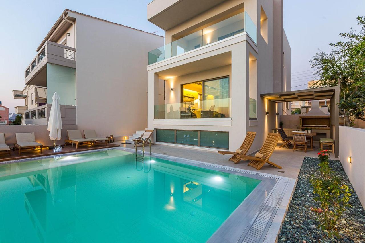 Villa Amelia I Free 9 Seater Mini Van & Pool Kalathas Eksteriør bilde
